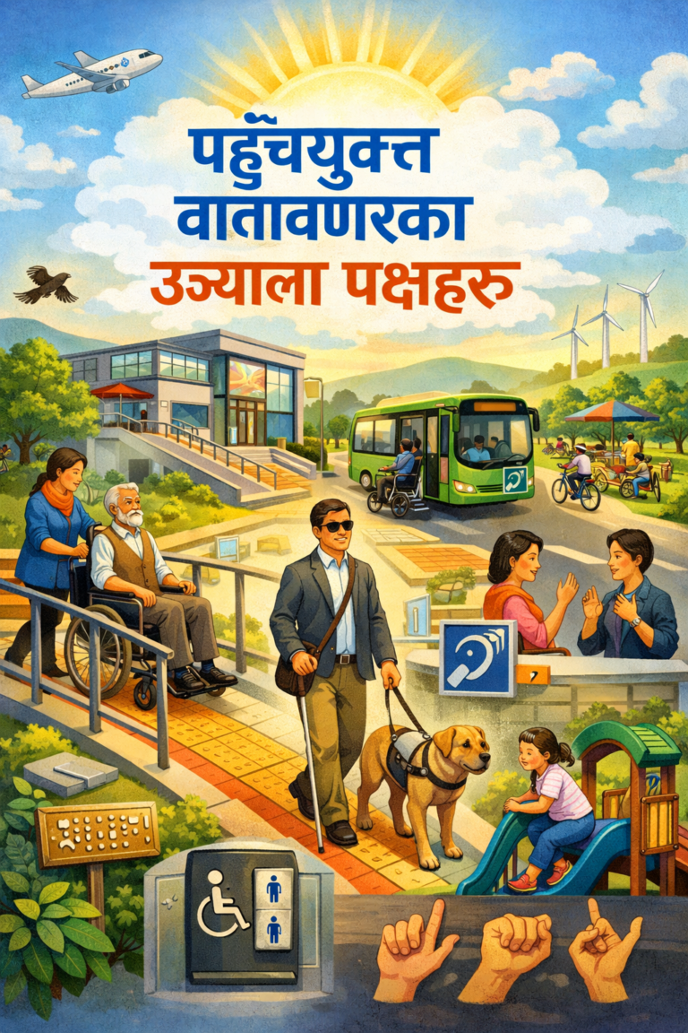पहुँचयुक्त वातावरणका उज्याला पक्षहरू”